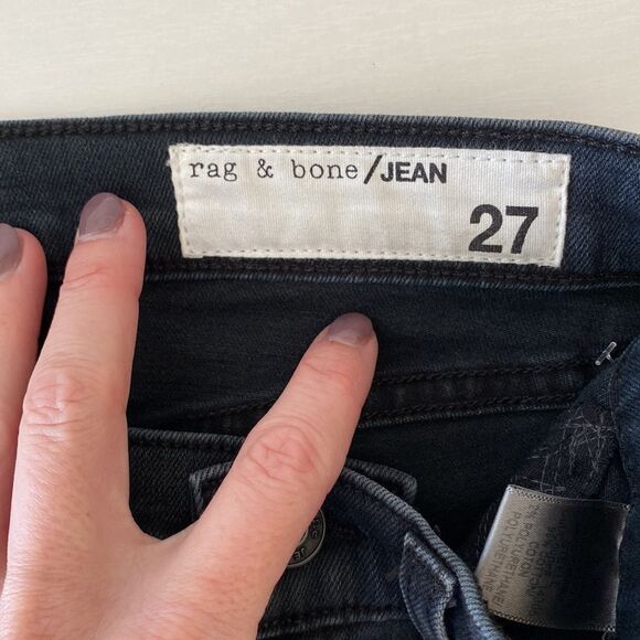 rag & bone Jean 10 Inch Capri Super Skinny in‎ Steele Size 27 - Picture 14 of 16